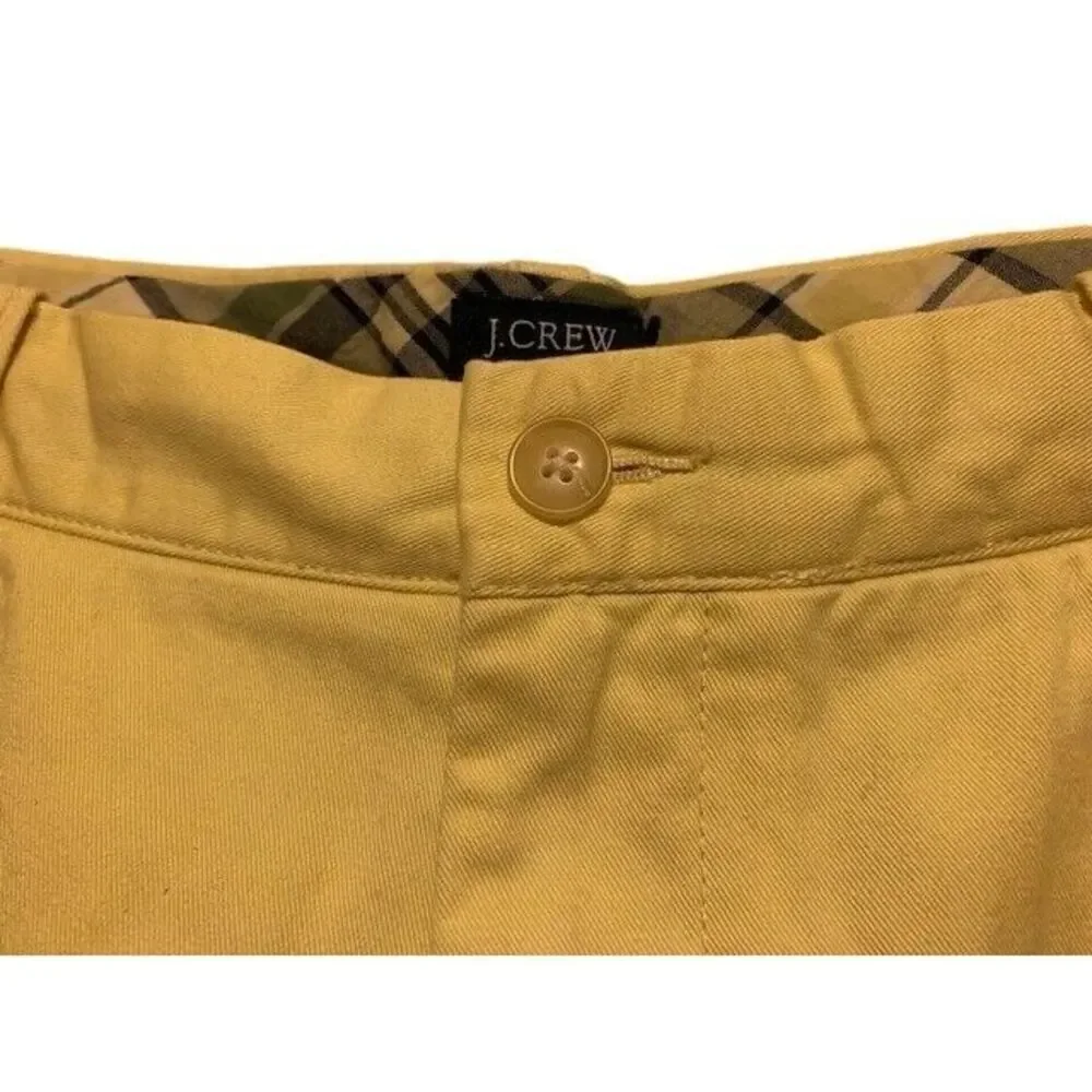 J. CREW SIZE 38 YELLOW SHORTS